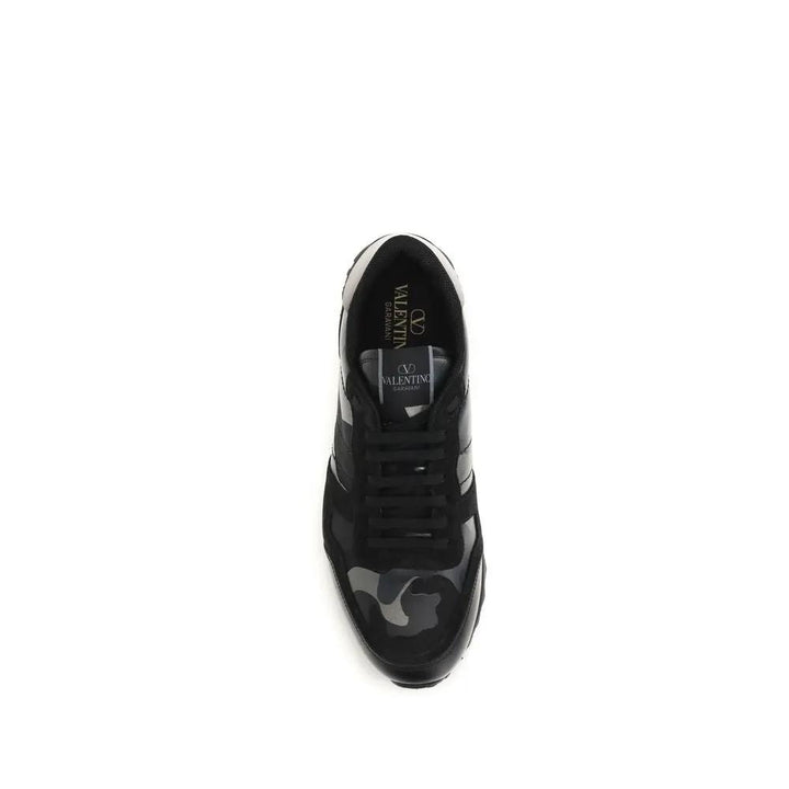 Valentino Garavani Black Polyamide Athletic Sneakers