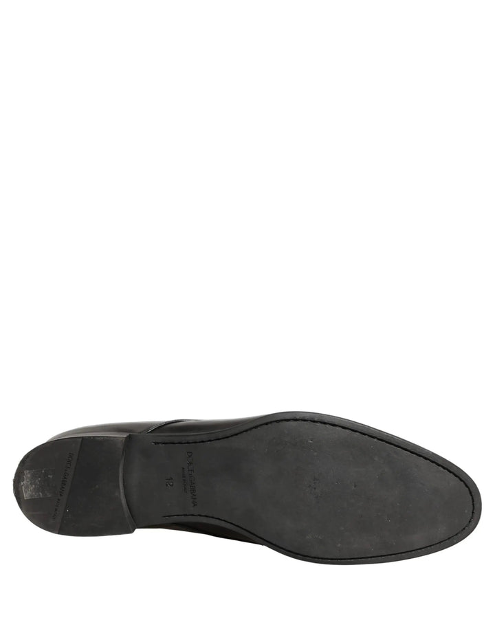 Dolce &amp; Gabbana Sample Sale | Dolce &amp; Gabbana Black Leather Men Derby Dress Formal Shoes - | Designer outlet