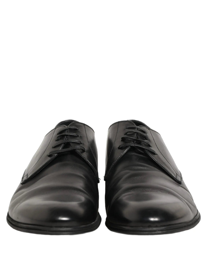 Dolce &amp; Gabbana Sample Sale | Dolce &amp; Gabbana Black Leather Men Derby Dress Formal Shoes - | Designer outlet