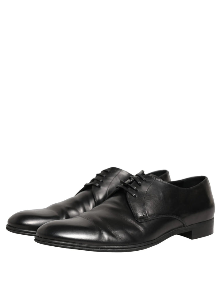 Dolce &amp; Gabbana Sample Sale | Dolce &amp; Gabbana Black Leather Men Derby Dress Formal Shoes - | Designer outlet