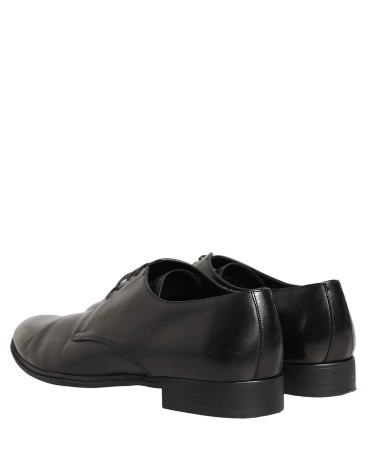 Dolce &amp; Gabbana Sample Sale | Dolce &amp; Gabbana Black Leather Men Derby Dress Formal Shoes - | Designer outlet