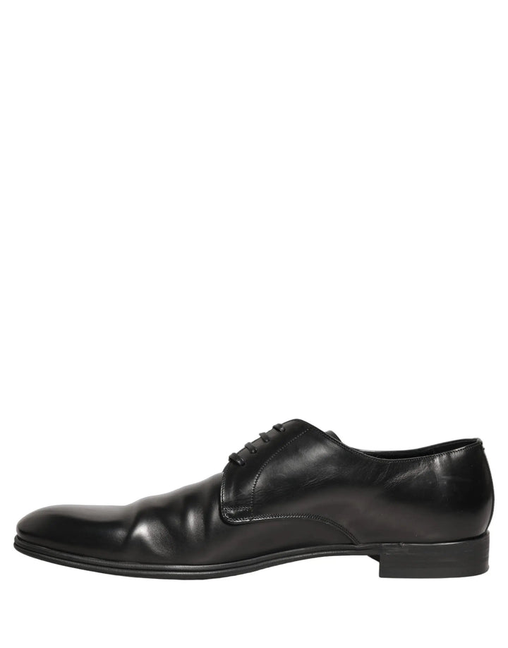 Dolce &amp; Gabbana Sample Sale | Dolce &amp; Gabbana Black Leather Men Derby Dress Formal Shoes - | Designer outlet