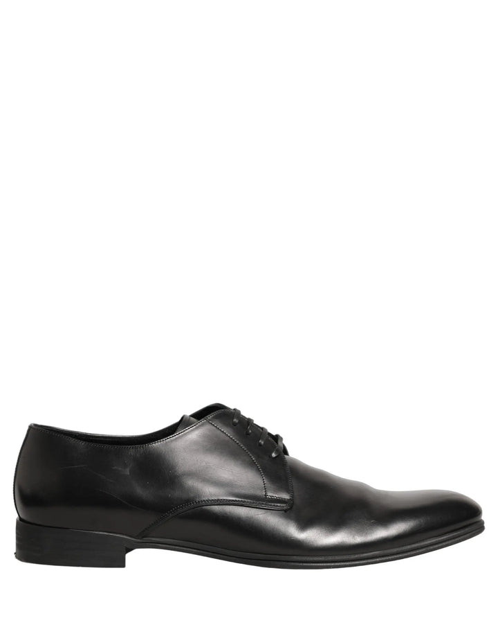 Dolce &amp; Gabbana Sample Sale | Dolce &amp; Gabbana Black Leather Men Derby Dress Formal Shoes - | Designer outlet
