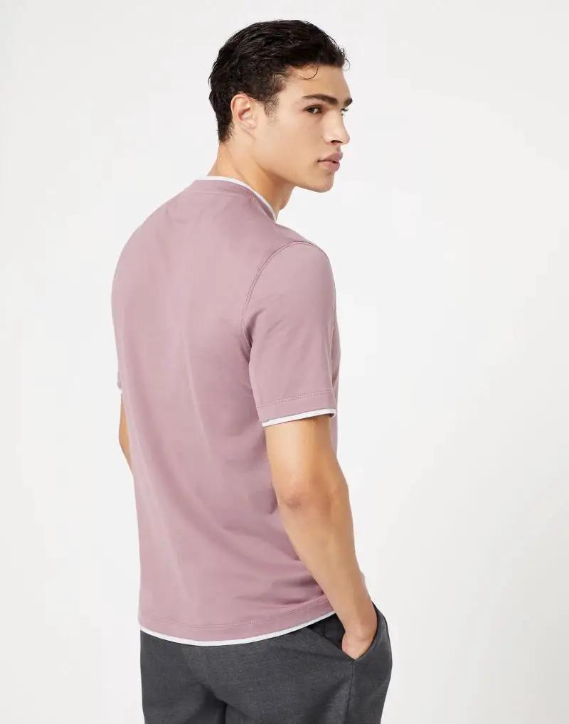 Brunello Cucinelli Sample Sale | Brunello Cucinelli Bicolor Cotton T-Shirt - | Designer outlet