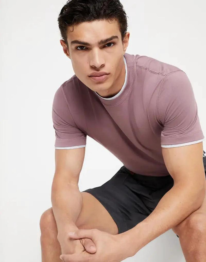 Brunello Cucinelli Sample Sale | Brunello Cucinelli Bicolor Cotton T-Shirt - | Designer outlet