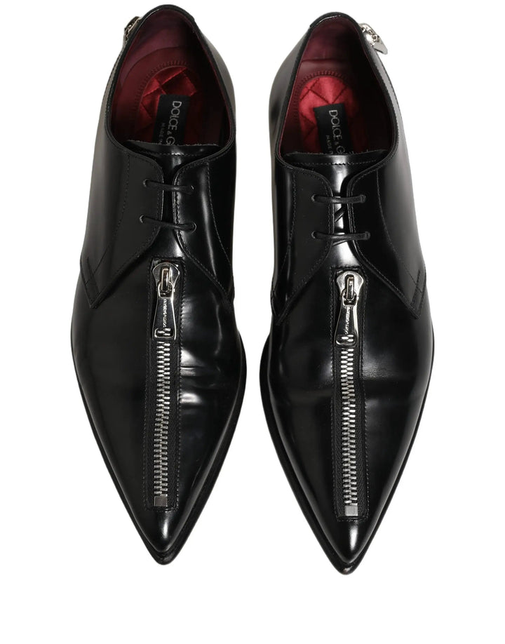 Dolce &amp; Gabbana Sample Sale | Dolce &amp; Gabbana Black Leather Men Derby Dress Formal Shoes - | Designer outlet
