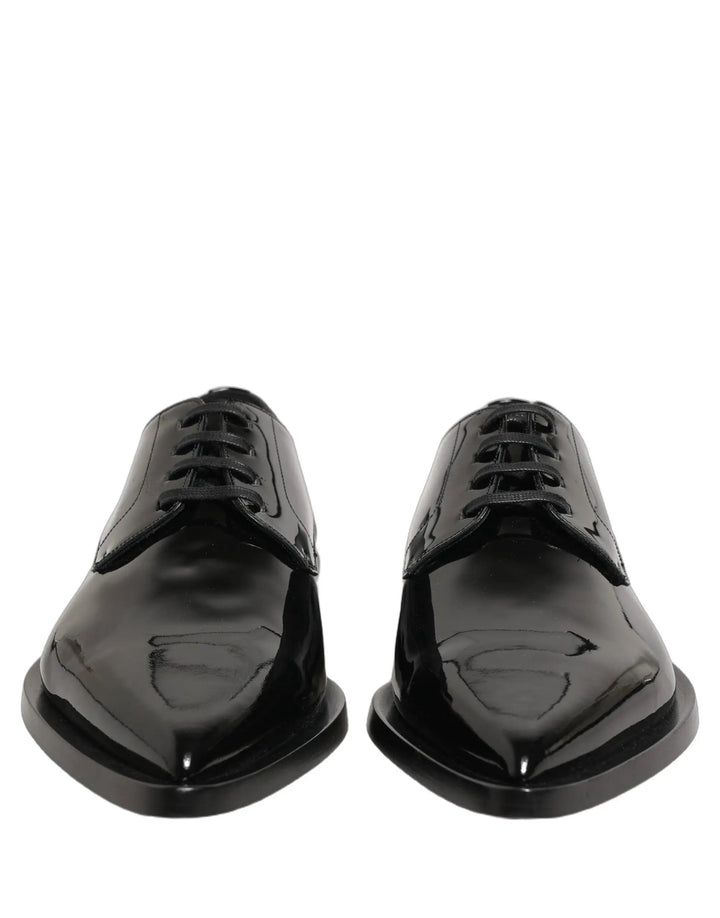 Dolce &amp; Gabbana Sample Sale | Dolce &amp; Gabbana Black Leather Men Derby Dress Formal Shoes - | Designer outlet