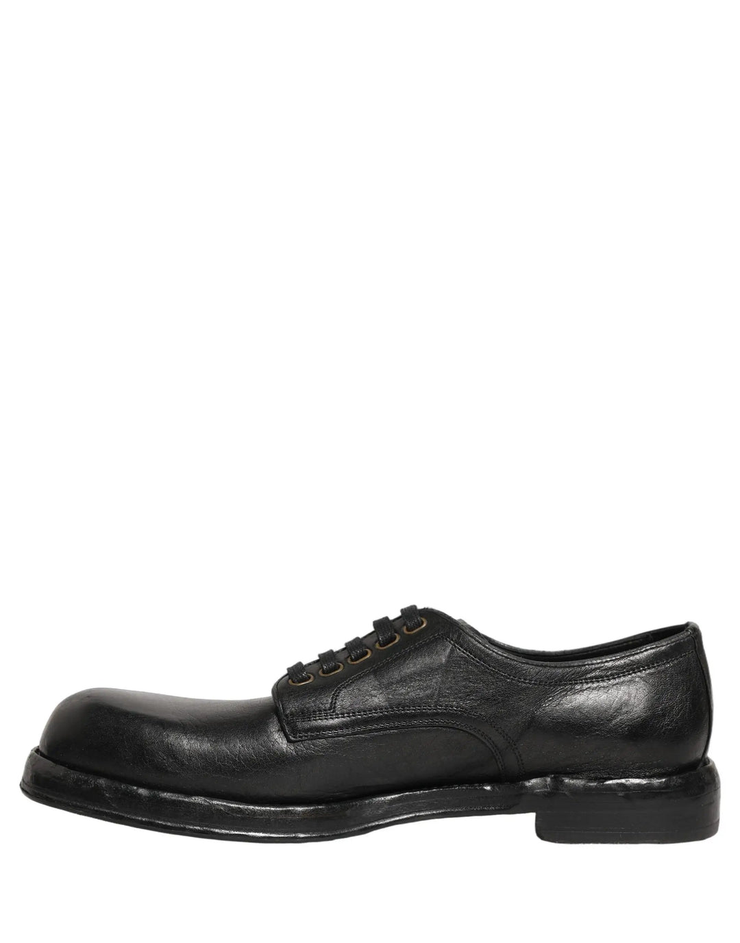 Dolce &amp; Gabbana Sample Sale | Dolce &amp; Gabbana Black Leather Lace Up Derby Dress Men Shoes - | Designer outlet