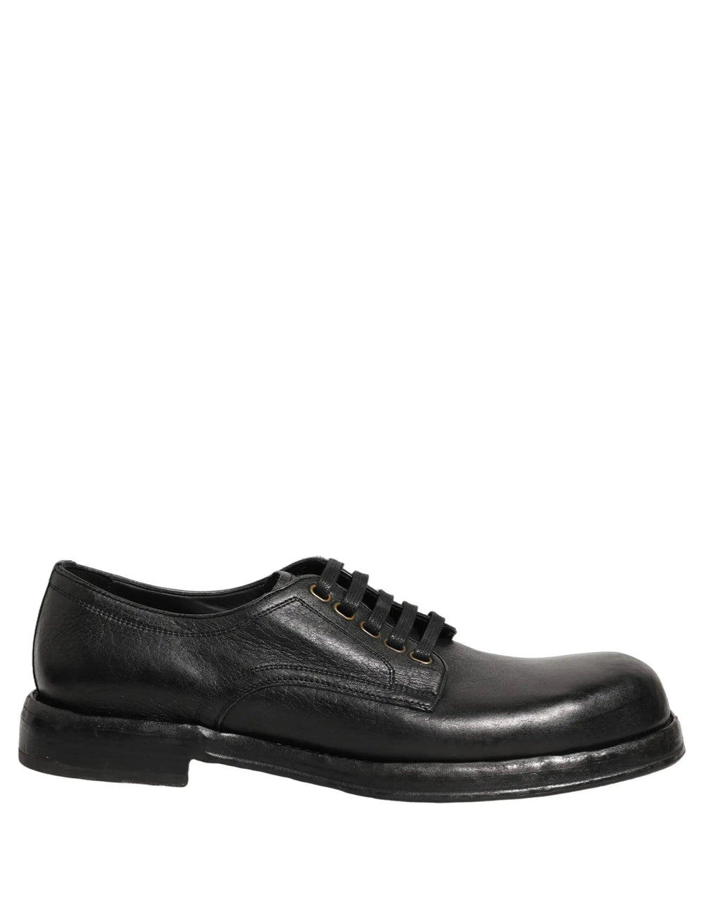 Dolce & Gabbana Sample Sale | Dolce & Gabbana Black Leather Lace Up Derby Dress Men Shoes - | Designer outlet