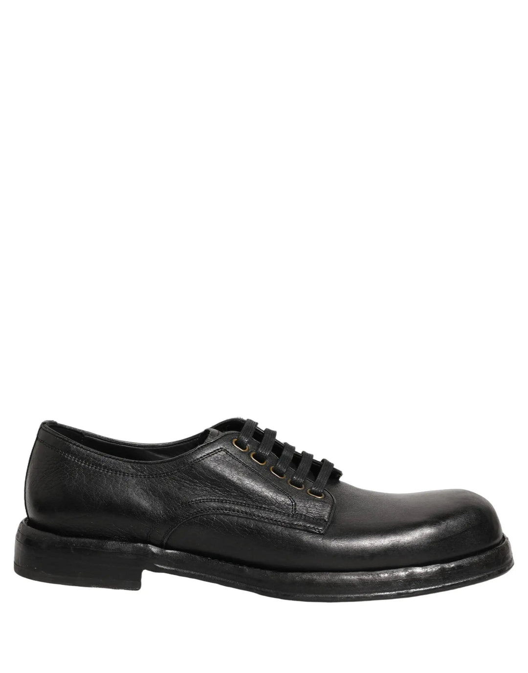 Dolce &amp; Gabbana Sample Sale | Dolce &amp; Gabbana Black Leather Lace Up Derby Dress Men Shoes - | Designer outlet