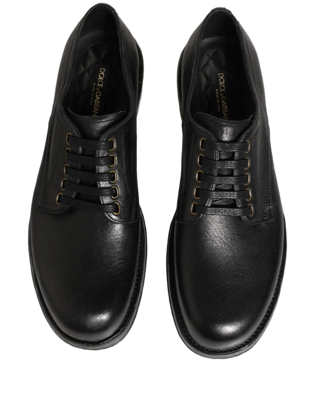 Dolce &amp; Gabbana Sample Sale | Dolce &amp; Gabbana Black Leather Lace Up Derby Dress Men Shoes - | Designer outlet