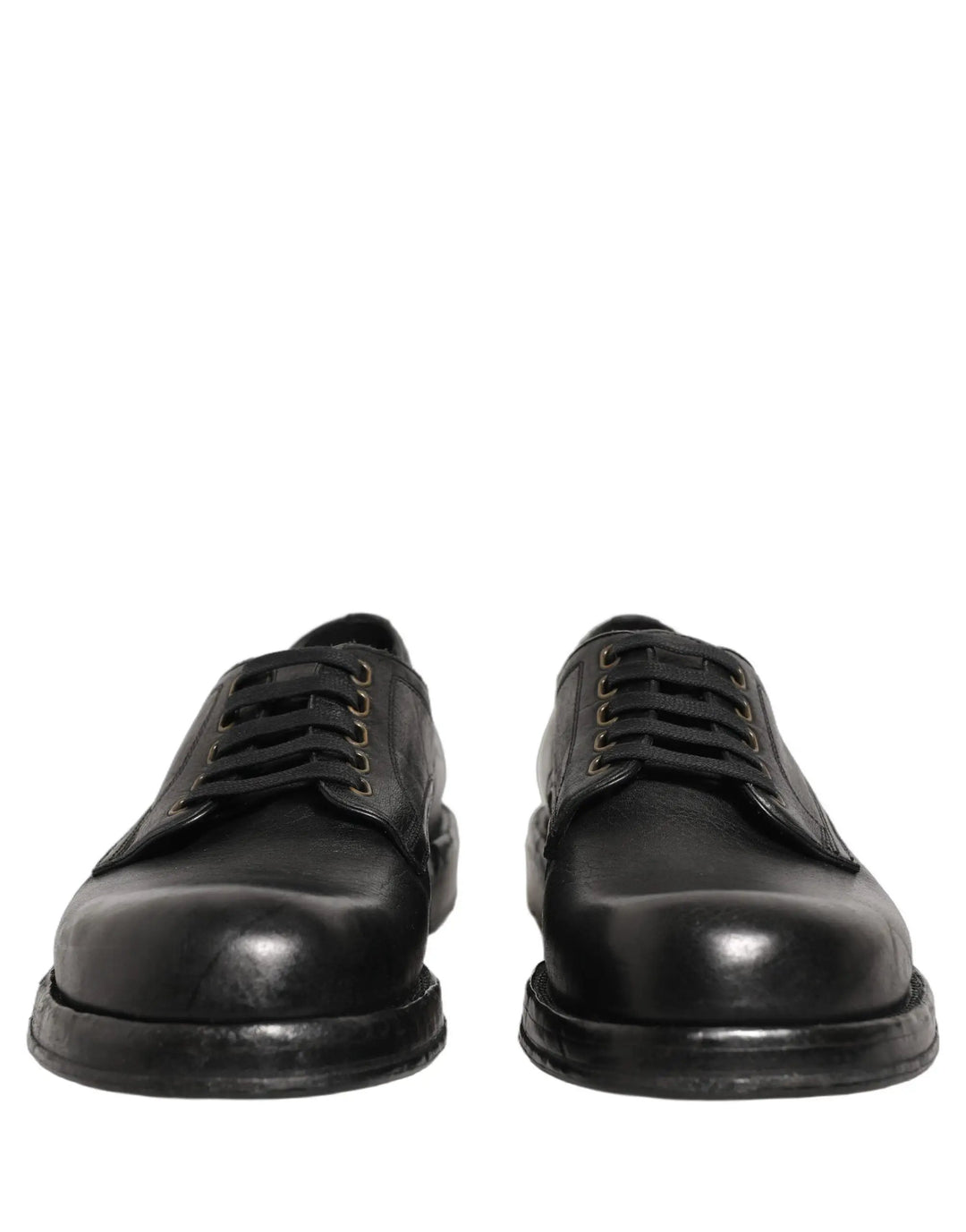 Dolce &amp; Gabbana Sample Sale | Dolce &amp; Gabbana Black Leather Lace Up Derby Dress Men Shoes - | Designer outlet