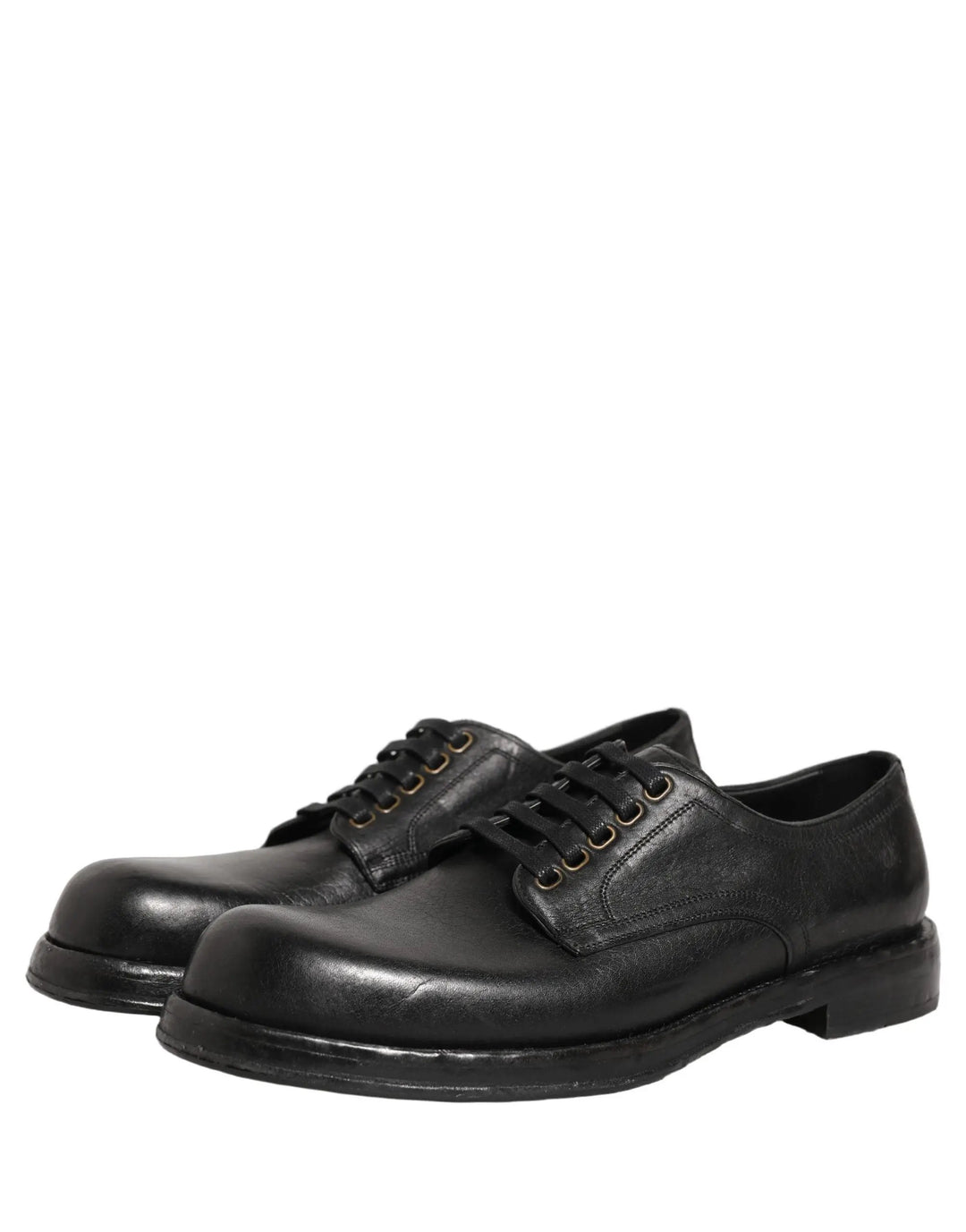 Dolce &amp; Gabbana Sample Sale | Dolce &amp; Gabbana Black Leather Lace Up Derby Dress Men Shoes - | Designer outlet