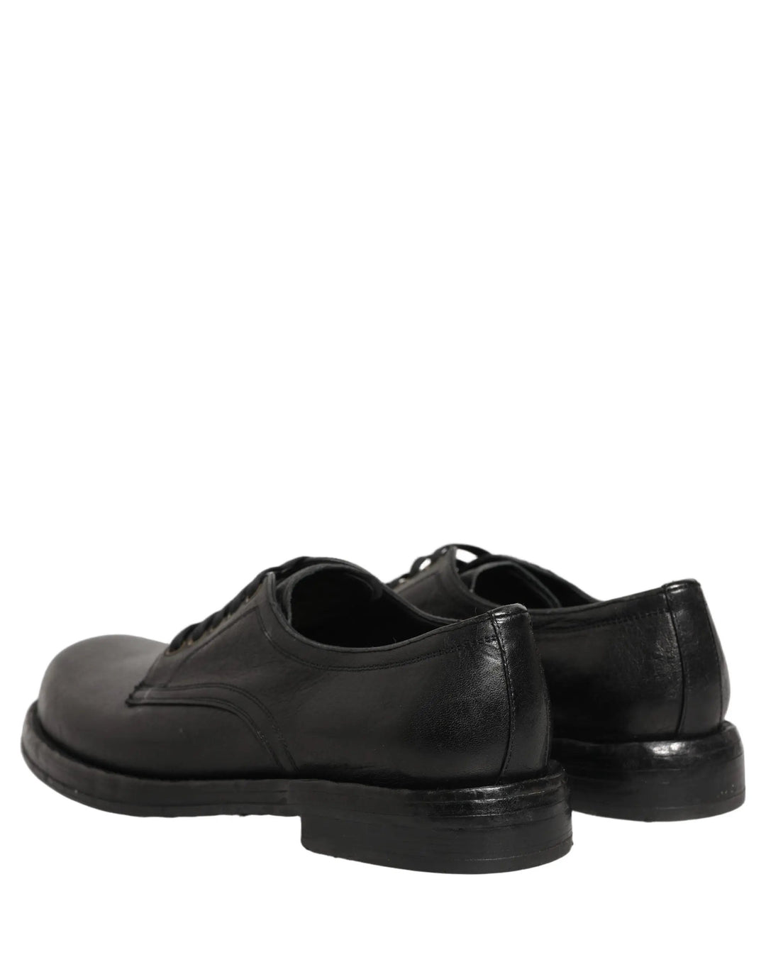Dolce &amp; Gabbana Sample Sale | Dolce &amp; Gabbana Black Leather Lace Up Derby Dress Men Shoes - | Designer outlet