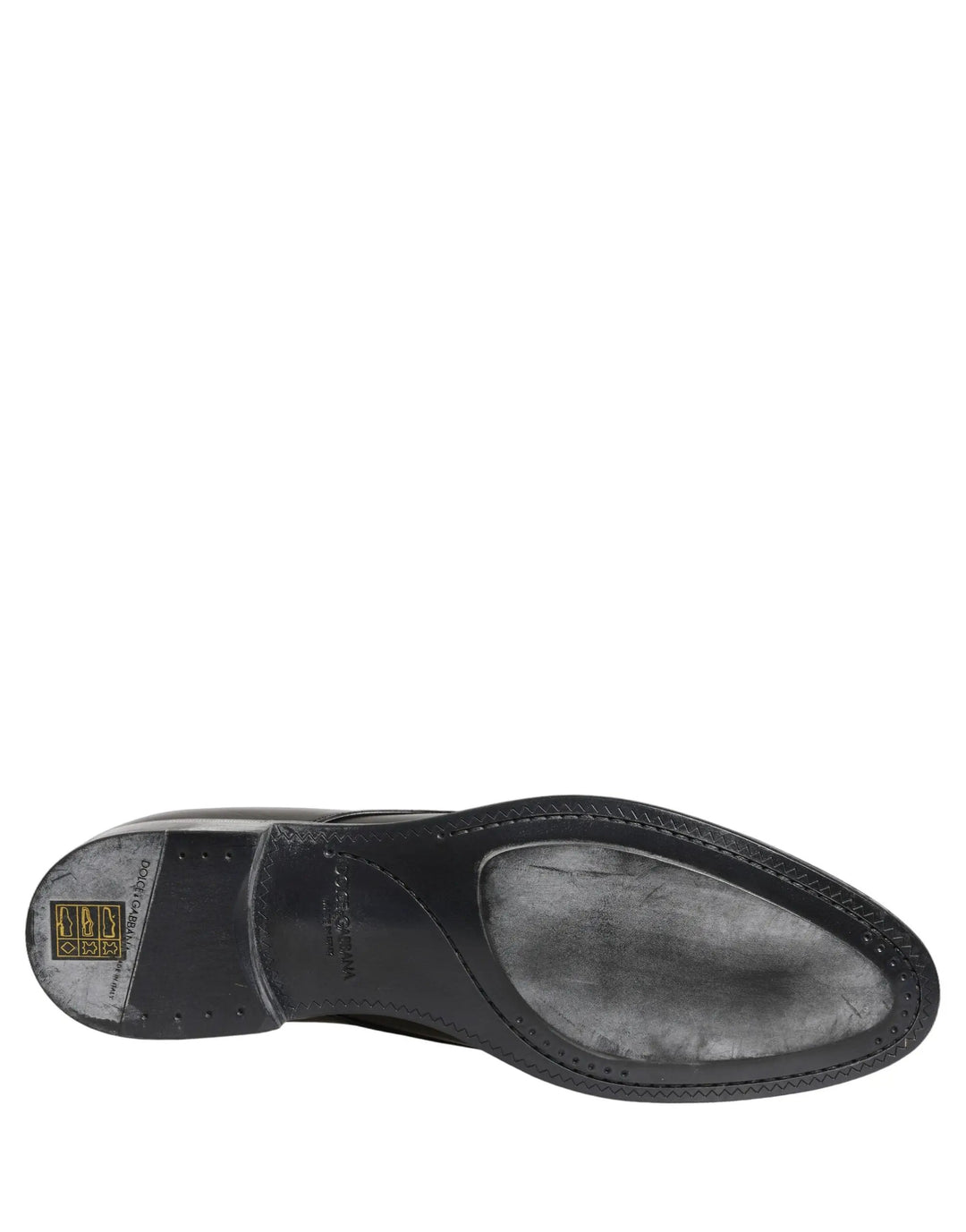 Dolce &amp; Gabbana Sample Sale | Dolce &amp; Gabbana Dress Black Leather Lace Up Derby Men Shoes - | Designer outlet