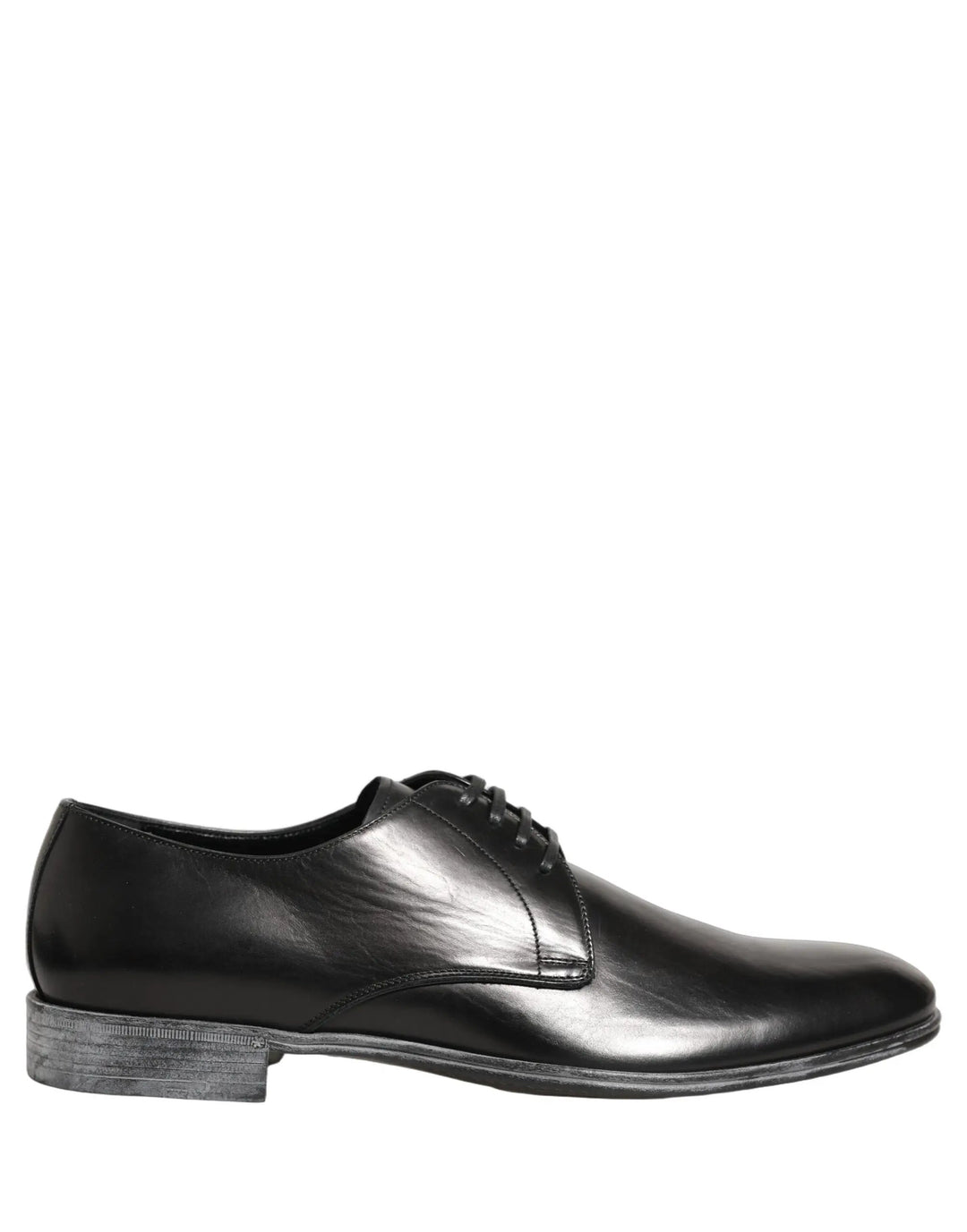 Dolce & Gabbana Sample Sale | Dolce & Gabbana Dress Black Leather Lace Up Derby Men Shoes - | Designer outlet