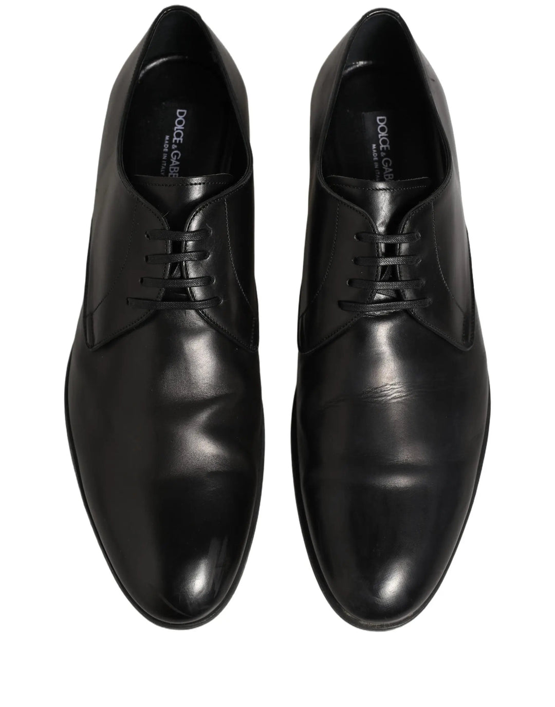 Dolce &amp; Gabbana Sample Sale | Dolce &amp; Gabbana Dress Black Leather Lace Up Derby Shoes - | Designer outlet