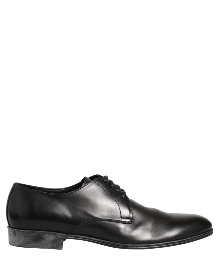 Dolce &amp; Gabbana Sample Sale | Dolce &amp; Gabbana Dress Black Leather Lace Up Derby Shoes - | Designer outlet