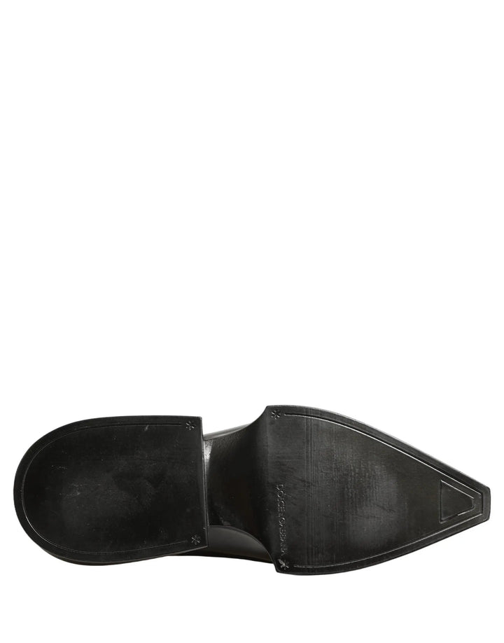 Dolce &amp; Gabbana Sample Sale | Dolce &amp; Gabbana Dress Shiny Black Slip On Plastic Dress Shoes - | Designer outlet