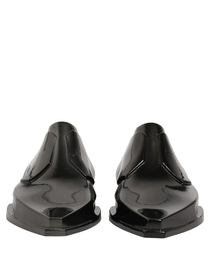 Dolce &amp; Gabbana Sample Sale | Dolce &amp; Gabbana Dress Shiny Black Slip On Plastic Dress Shoes - | Designer outlet