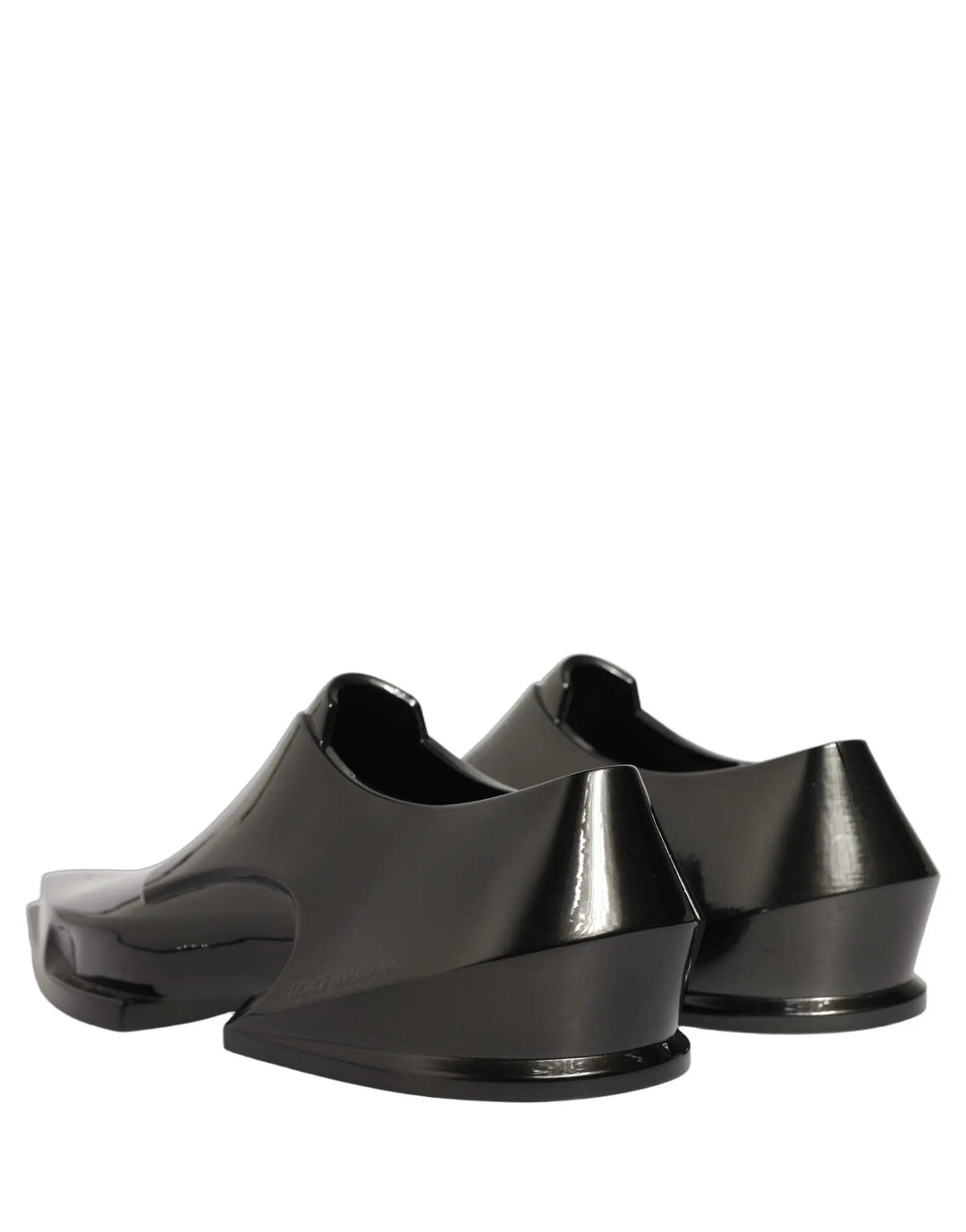 Dolce &amp; Gabbana Sample Sale | Dolce &amp; Gabbana Dress Shiny Black Slip On Plastic Dress Shoes - | Designer outlet