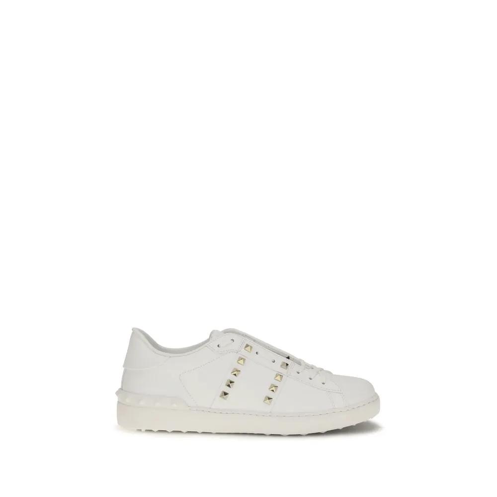 Valentino Garavani Sample Sale | Valentino Garavani White Calf Leather Bos Taurus Sneakers - | Designer outlet
