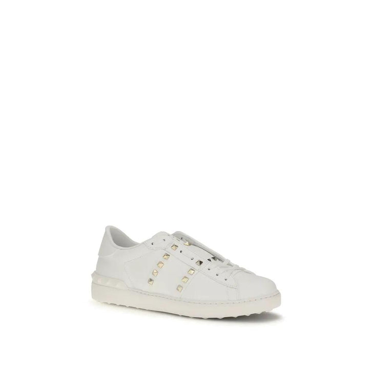 Valentino Garavani Sample Sale | Valentino Garavani White Calf Leather Bos Taurus Sneakers - | Designer outlet