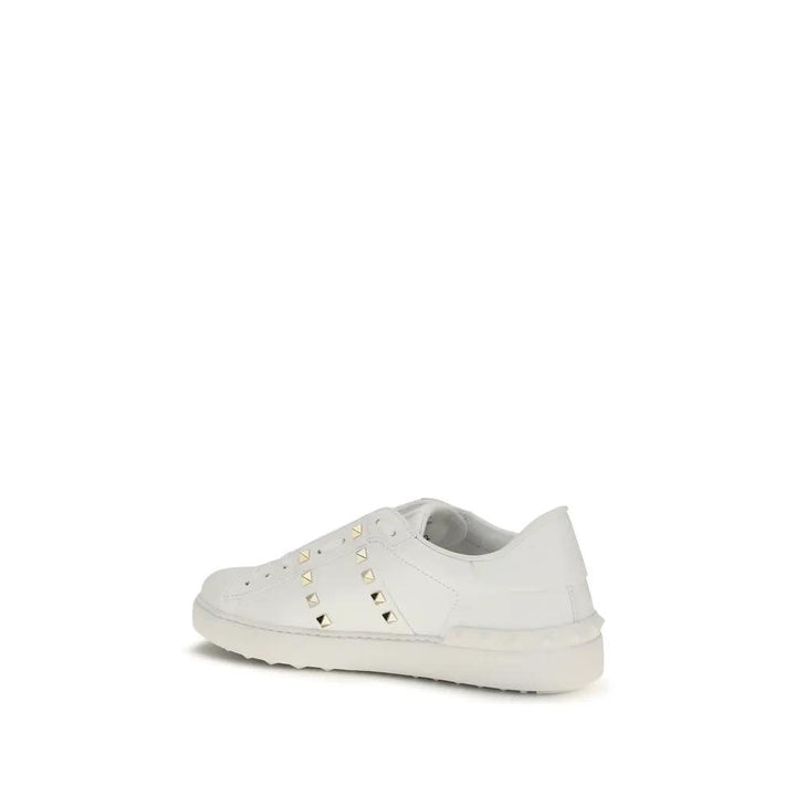 Valentino Garavani Sample Sale | Valentino Garavani White Calf Leather Bos Taurus Sneakers - | Designer outlet