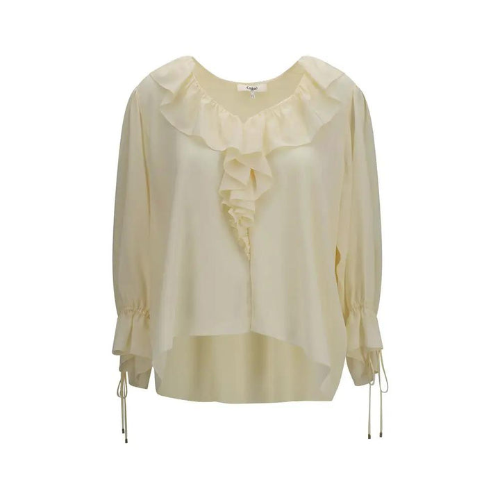 Chloé Sample Sale | Chloé Beige Silk Blouse - | Designer outlet