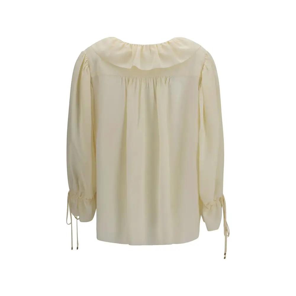 Chloé Sample Sale | Chloé Beige Silk Blouse - | Designer outlet