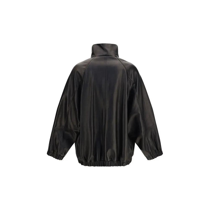 Brunello Cucinelli Sample Sale | Brunello Cucinelli Black Lamb Ovis Aries Aries Leather Jacket - | Designer outlet