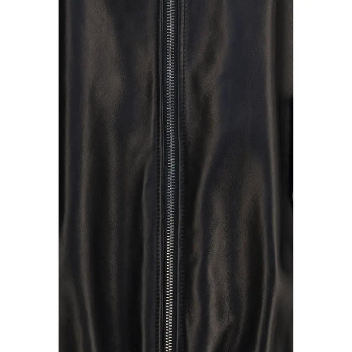 Brunello Cucinelli Sample Sale | Brunello Cucinelli Black Lamb Ovis Aries Aries Leather Jacket - | Designer outlet
