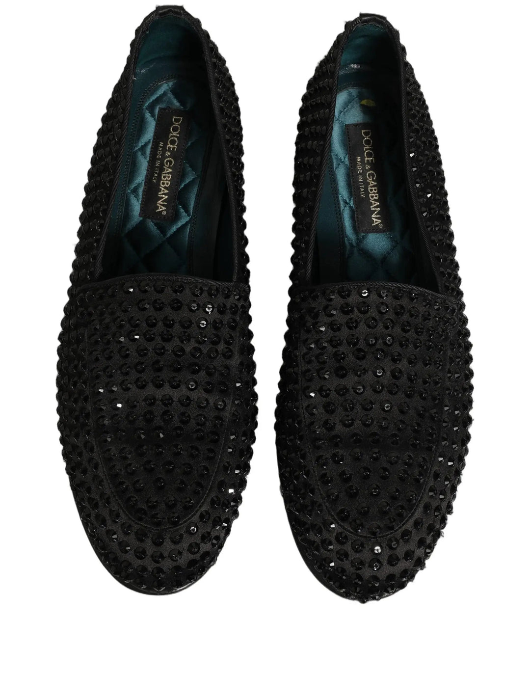 Dolce &amp; Gabbana Sample Sale | Dolce &amp; Gabbana Black Rhinestone Embellished Loafers Shoes - | Designer outlet