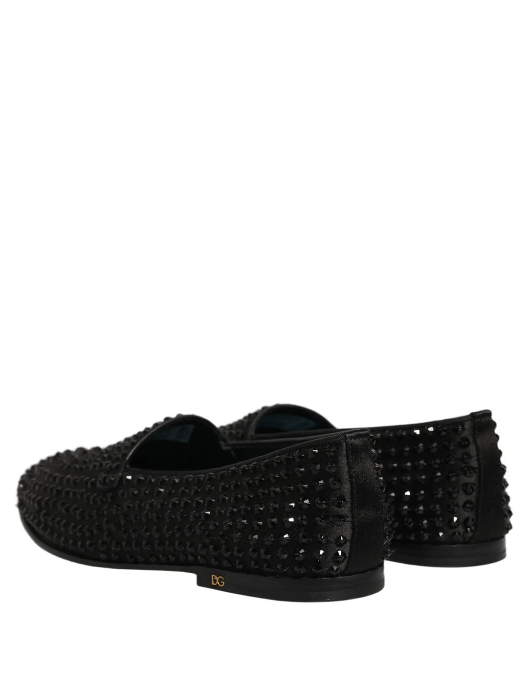 Dolce &amp; Gabbana Sample Sale | Dolce &amp; Gabbana Black Rhinestone Embellished Loafers Shoes - | Designer outlet