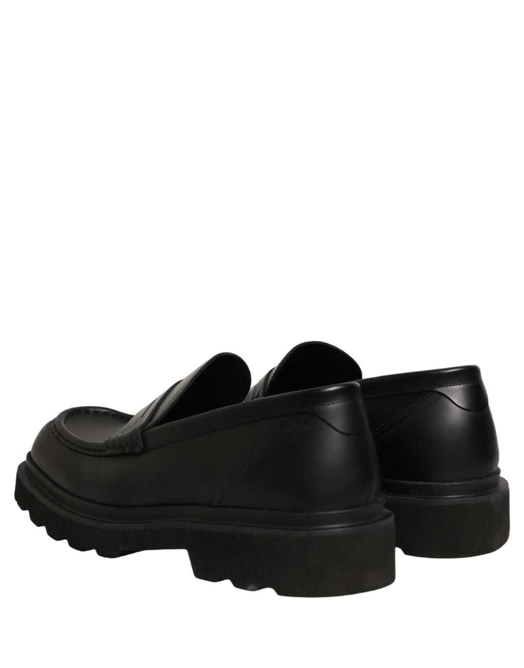 Dolce &amp; Gabbana Sample Sale | Dolce &amp; Gabbana Black Calfskin Leather Men Dress Loafer Shoes - | Designer outlet