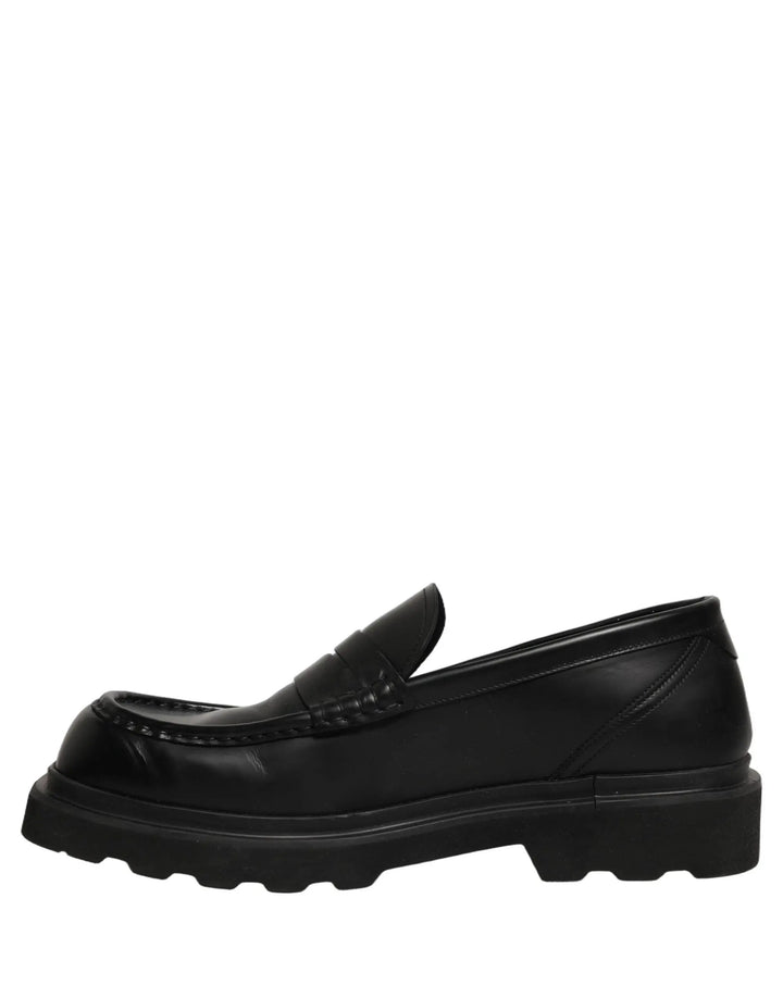 Dolce &amp; Gabbana Sample Sale | Dolce &amp; Gabbana Black Calfskin Leather Men Dress Loafer Shoes - | Designer outlet
