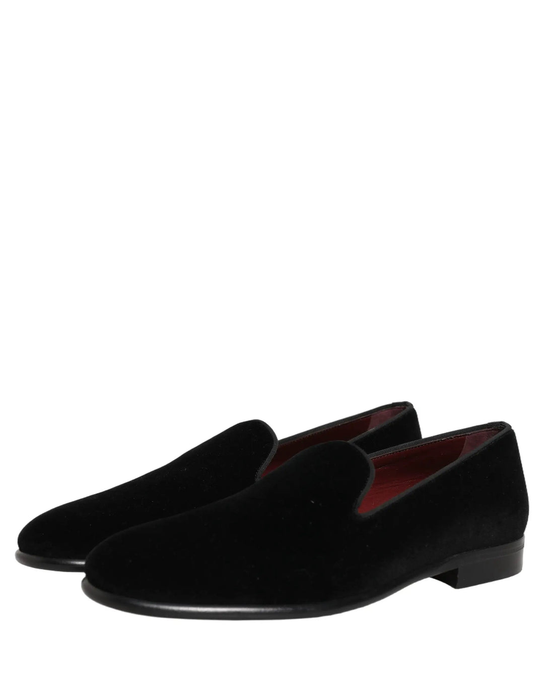 Dolce &amp; Gabbana Sample Sale | Dolce &amp; Gabbana Black Velvet Loafers Formal Men Dress Shoes - | Designer outlet