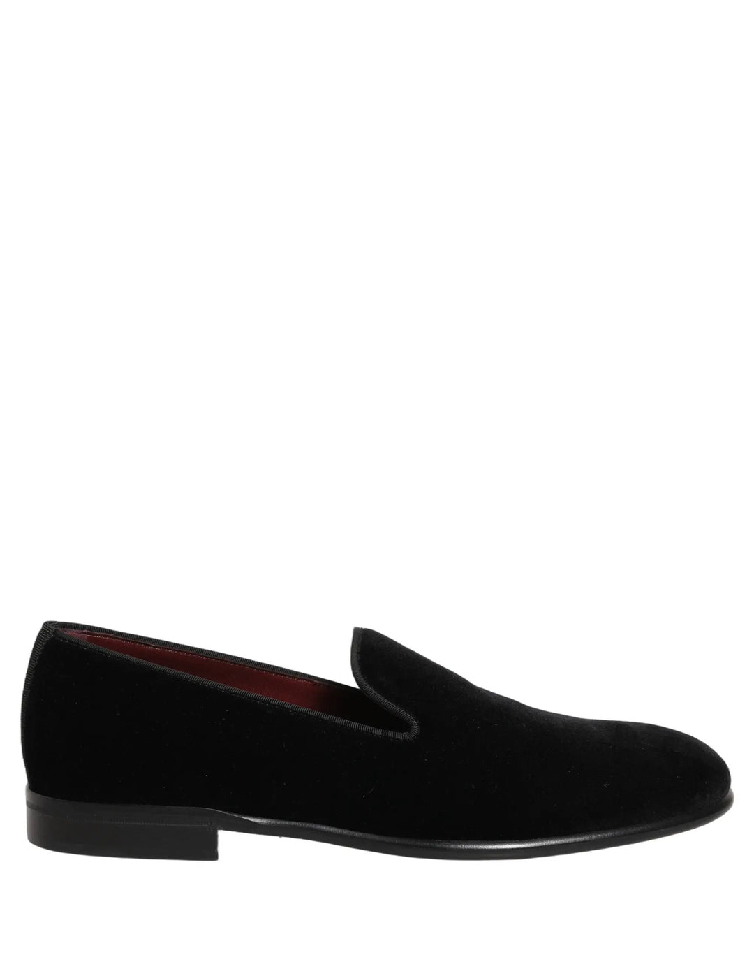 Dolce &amp; Gabbana Sample Sale | Dolce &amp; Gabbana Black Velvet Loafers Formal Men Dress Shoes - | Designer outlet