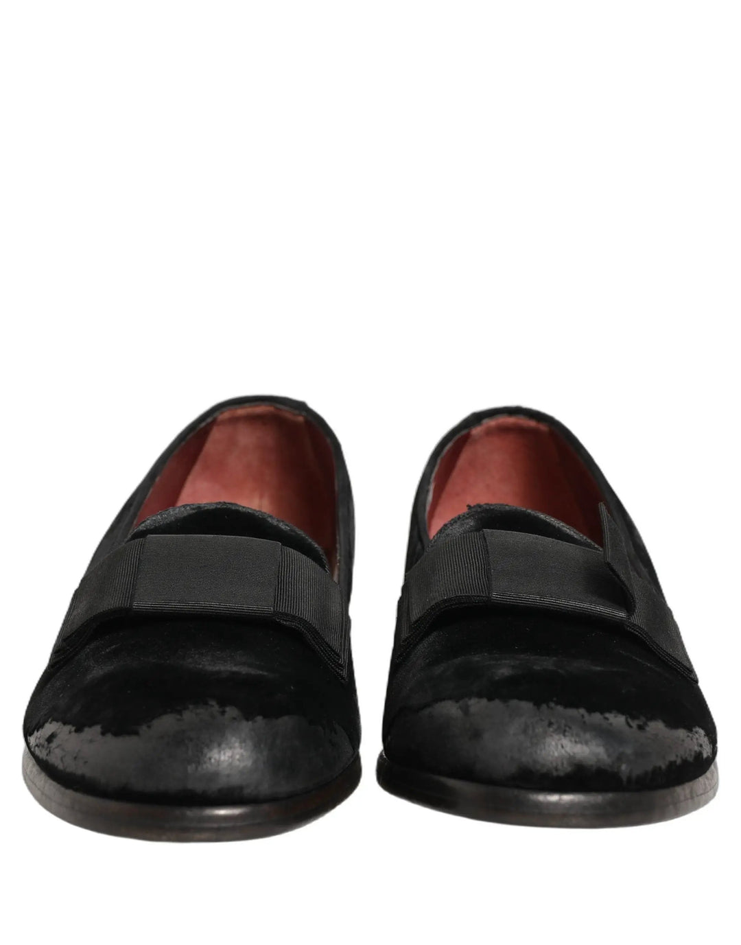 Dolce &amp; Gabbana Sample Sale | Dolce &amp; Gabbana Black Velvet Loafers Formal Men Dress Shoes - | Designer outlet