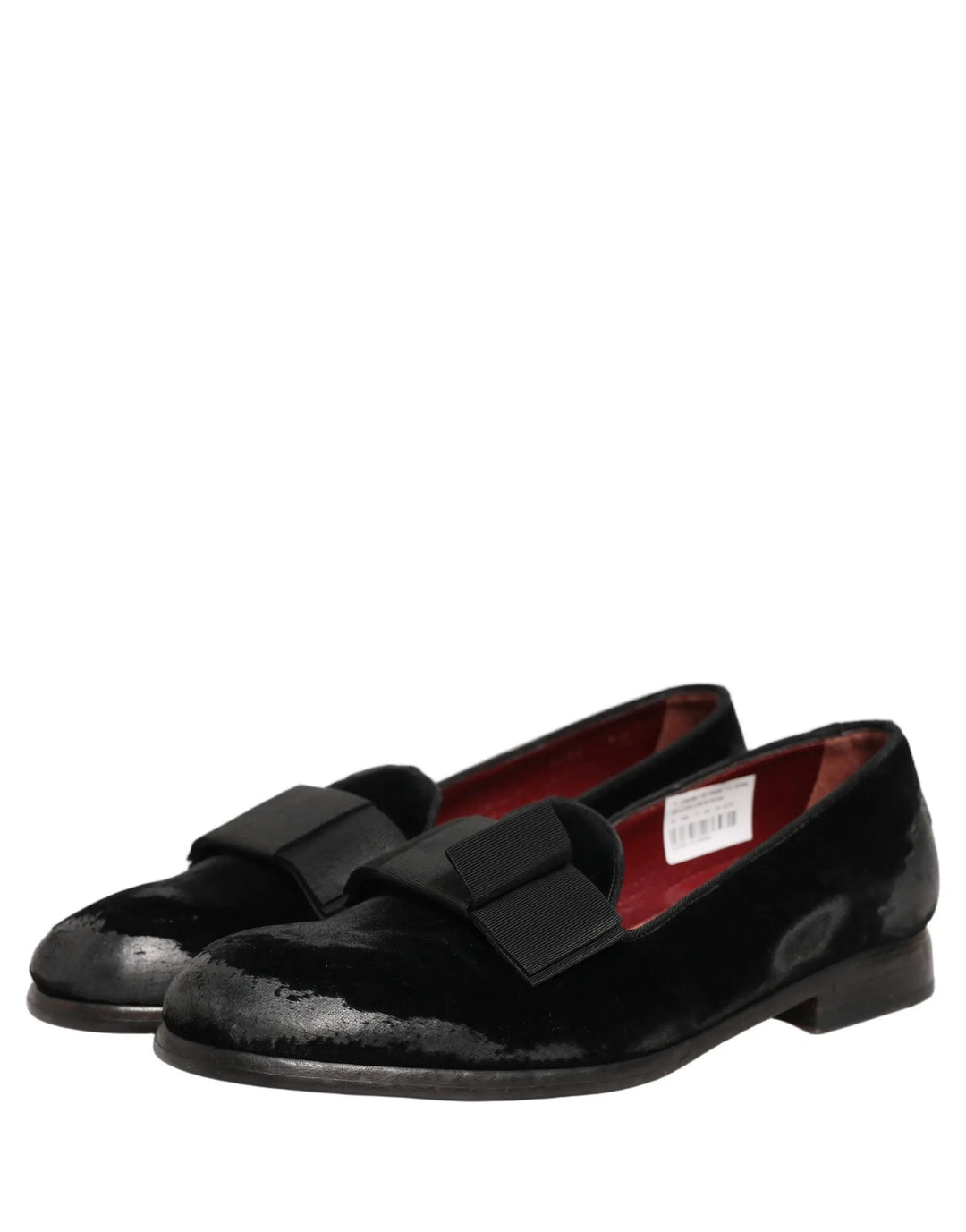Dolce &amp; Gabbana Sample Sale | Dolce &amp; Gabbana Black Velvet Loafers Formal Men Dress Shoes - | Designer outlet