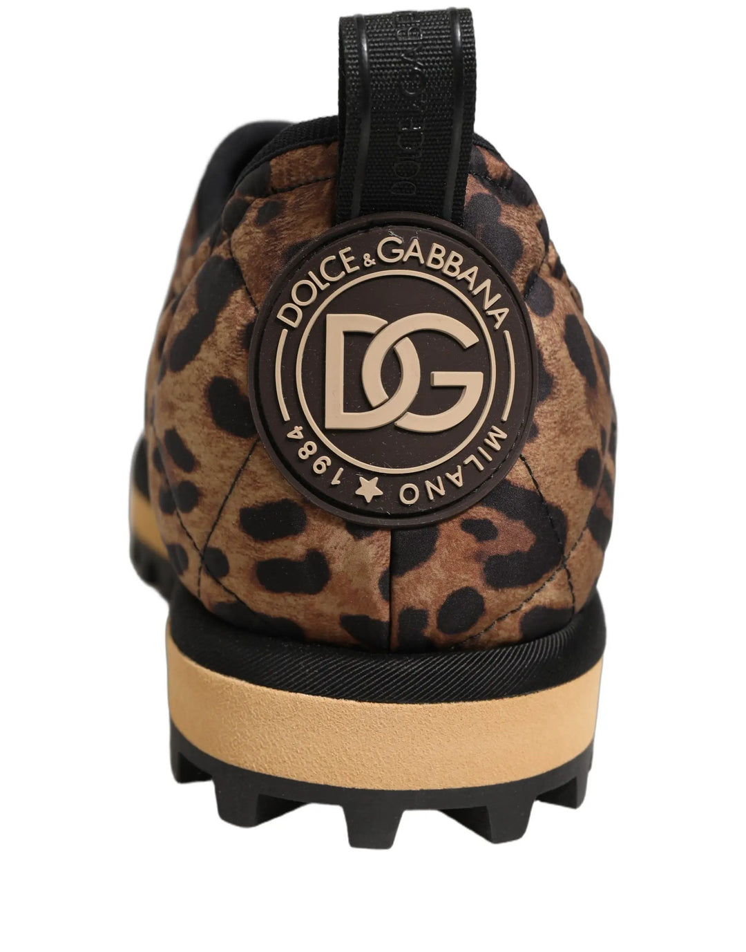 Dolce & Gabbana Sample Sale | Dolce & Gabbana Brown Leopard Print Quilted Men Sneakers Shoes - | Designer outlet