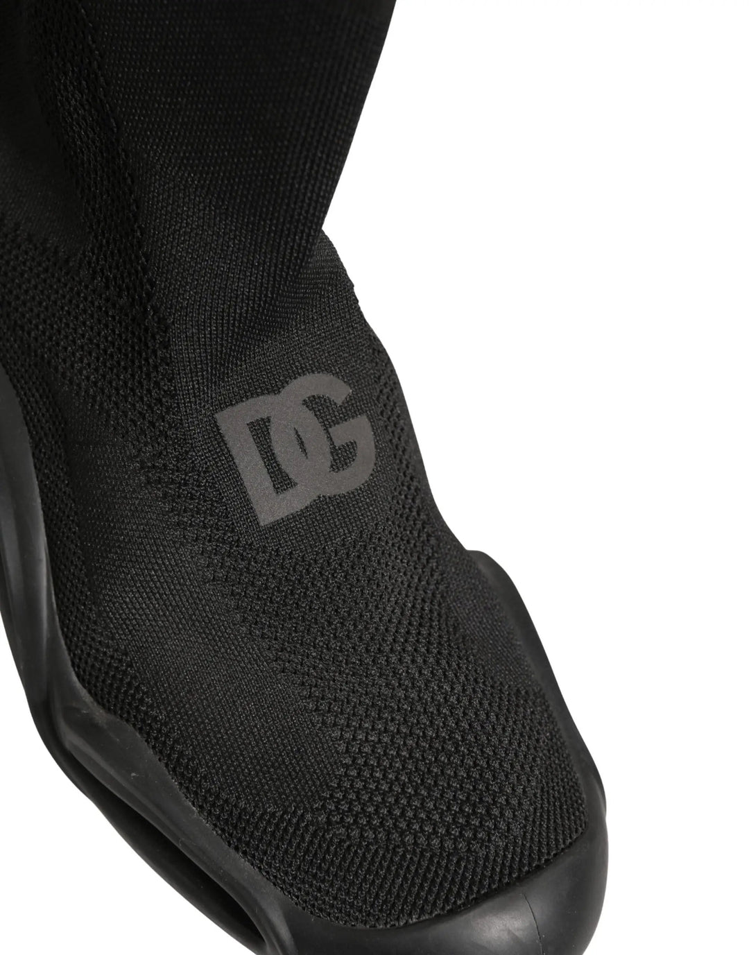 Dolce &amp; Gabbana Sample Sale | Dolce &amp; Gabbana Black Slip On Wave Socks Men Sneakers Shoes - | Designer outlet