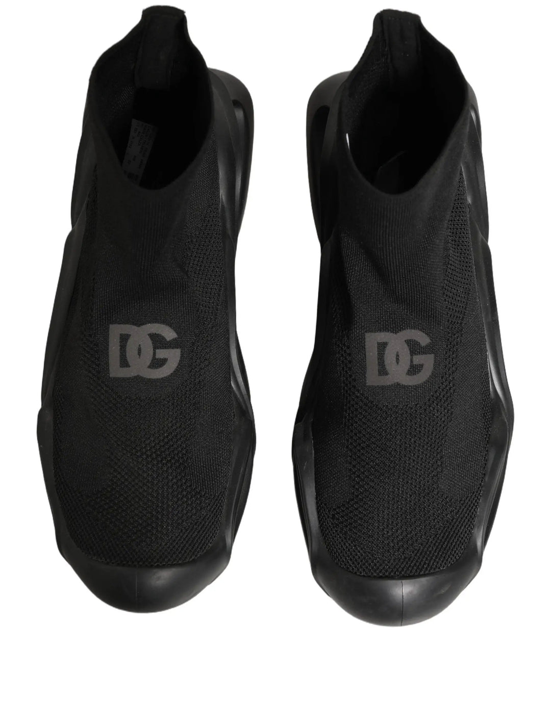Dolce &amp; Gabbana Sample Sale | Dolce &amp; Gabbana Black Slip On Wave Socks Men Sneakers Shoes - | Designer outlet