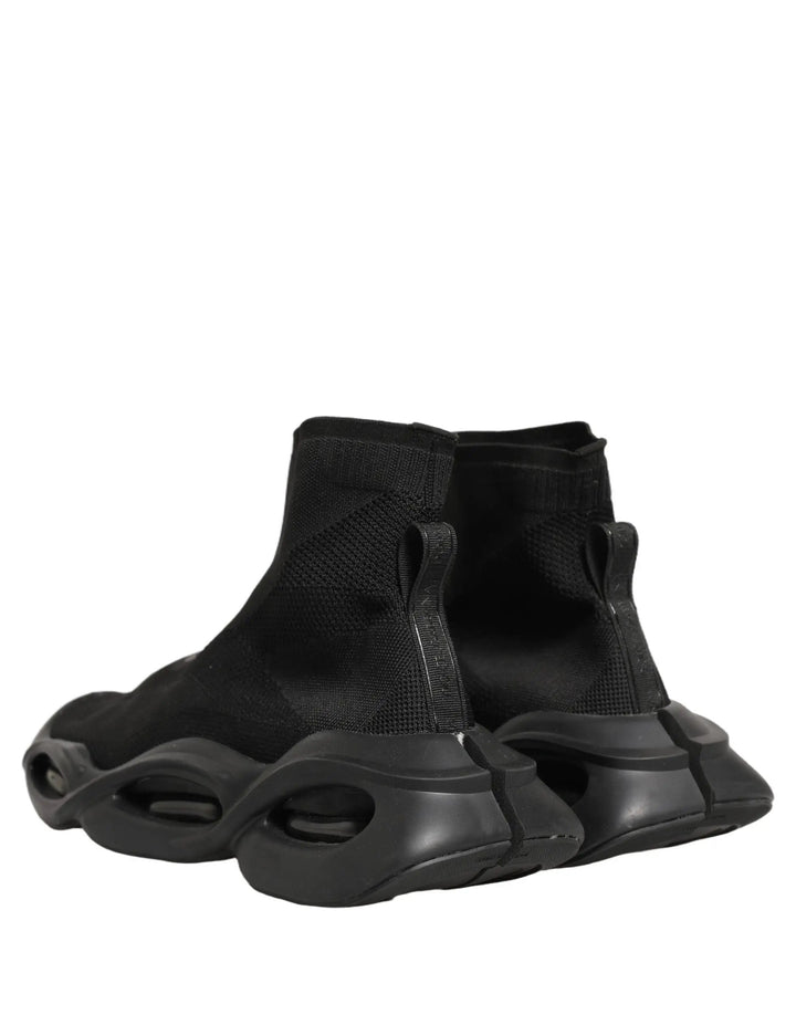 Dolce &amp; Gabbana Sample Sale | Dolce &amp; Gabbana Black Slip On Wave Socks Men Sneakers Shoes - | Designer outlet