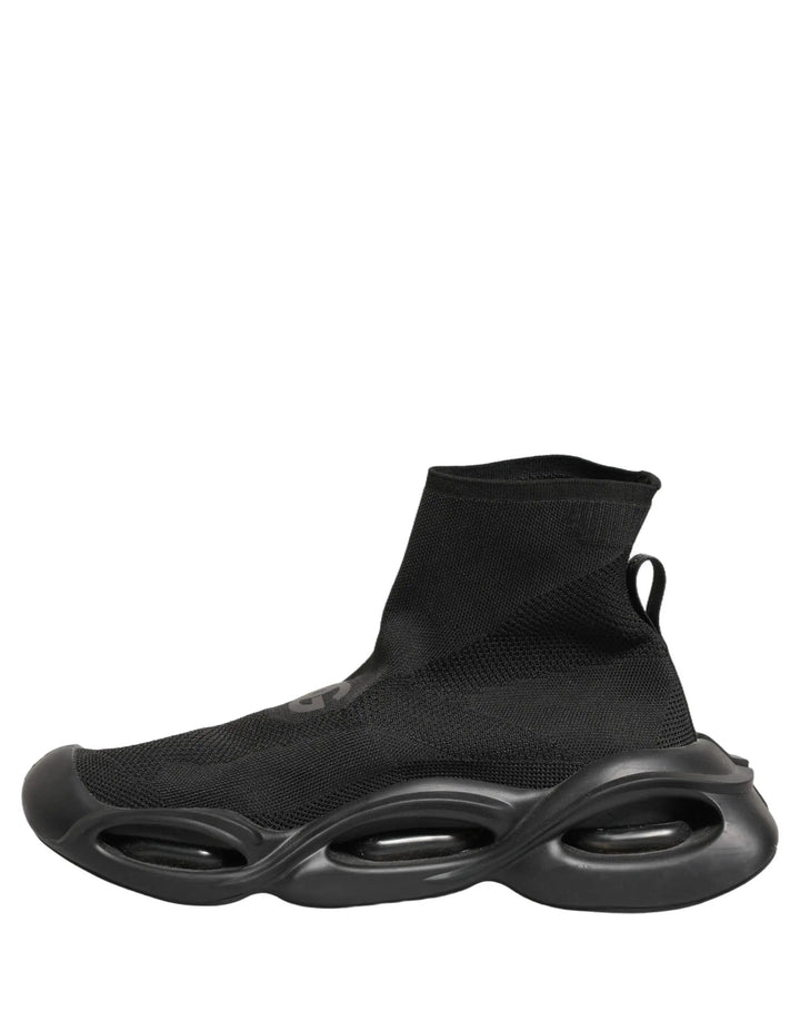 Dolce &amp; Gabbana Sample Sale | Dolce &amp; Gabbana Black Slip On Wave Socks Men Sneakers Shoes - | Designer outlet