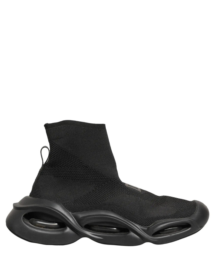 Dolce &amp; Gabbana Sample Sale | Dolce &amp; Gabbana Black Slip On Wave Socks Men Sneakers Shoes - | Designer outlet