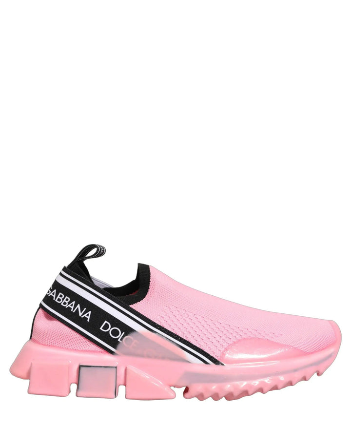 Dolce &amp; Gabbana Sample Sale | Dolce &amp; Gabbana Pink Slip On Low Top Sorrento Sneakers Shoes - | Designer outlet