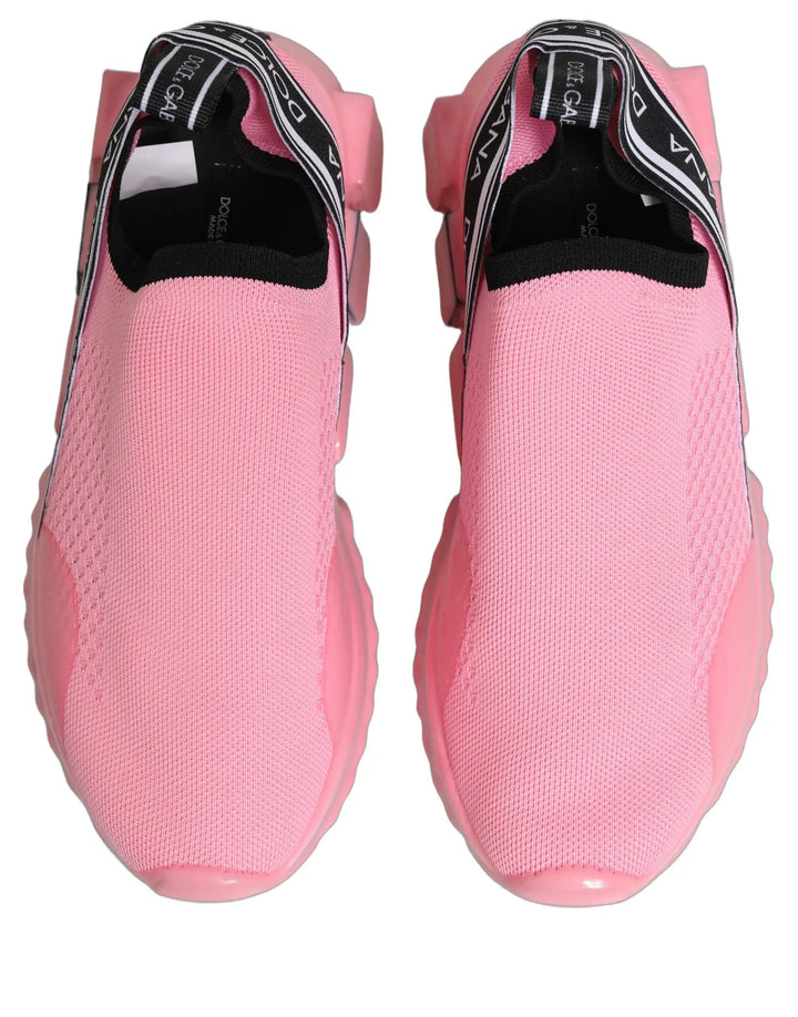 Dolce &amp; Gabbana Sample Sale | Dolce &amp; Gabbana Pink Slip On Low Top Sorrento Sneakers Shoes - | Designer outlet
