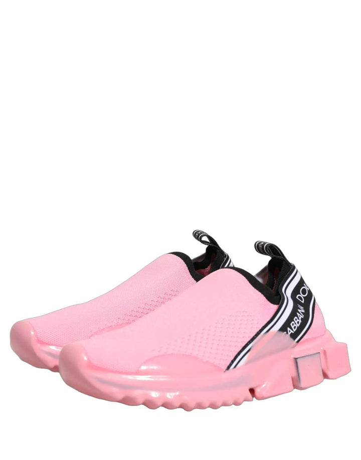 Dolce &amp; Gabbana Sample Sale | Dolce &amp; Gabbana Pink Slip On Low Top Sorrento Sneakers Shoes - | Designer outlet
