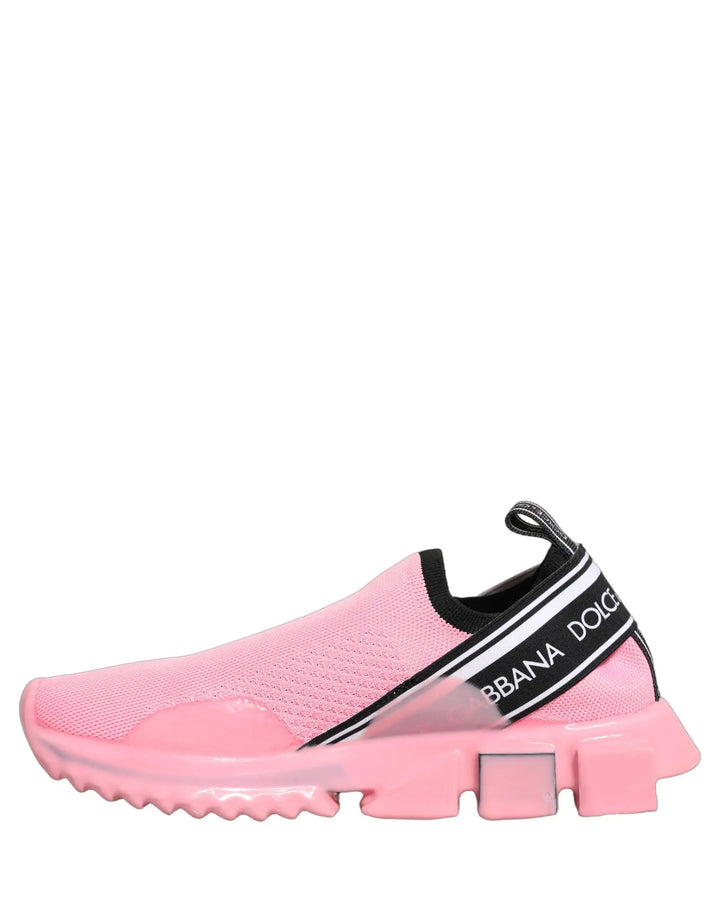 Dolce &amp; Gabbana Sample Sale | Dolce &amp; Gabbana Pink Slip On Low Top Sorrento Sneakers Shoes - | Designer outlet